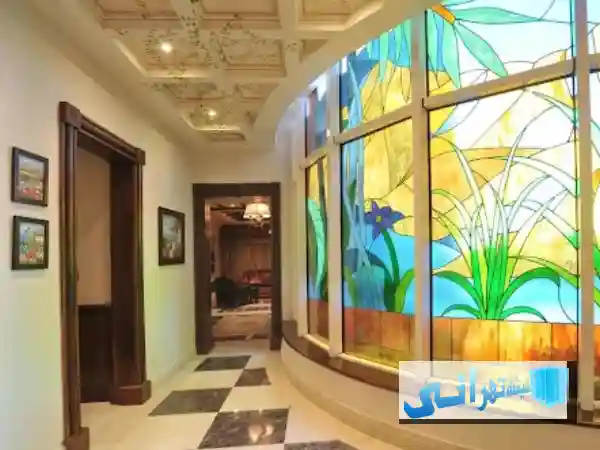 شیشه دکوراتیو رنگی